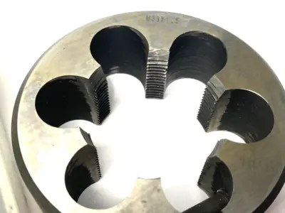 None | M39x1.5 HSS 6-Hole Round Thread Die - Used