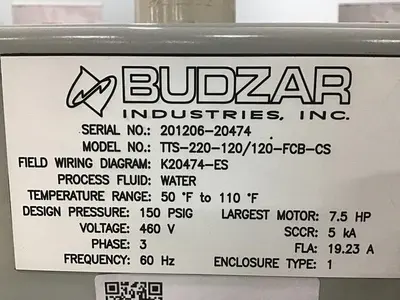 USED BUDZAR TTS-220-120/120-FCB-CS