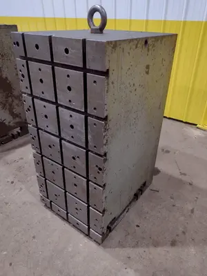 48" X 24" X 30" ANGLE PLATES SET OF (2) T-SLOTTED BLOCKS: STOCK #19048