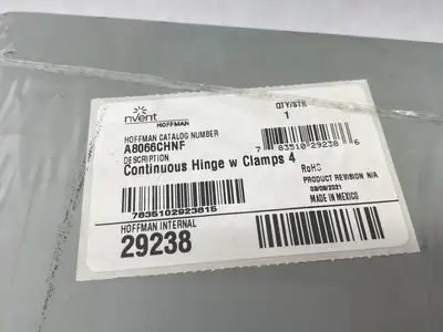 New | in-Stock Hoffman nVent Continuous Hinge Enclosure with Clamps Type 4, 8x6x6 Electrical Boxes Michigan US | Maverick Industrial Sales #1392601