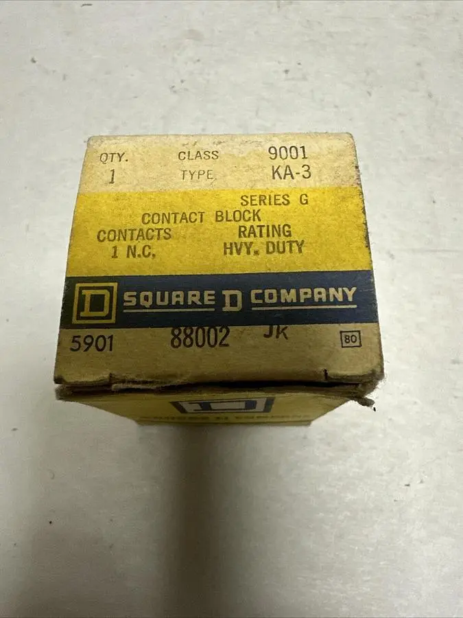 New | in-Stock SQUARE D 9001 KA-3 Miscellaneous Equipment (Electrical & Power) | Surplus Asset Holdings #1192011