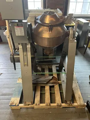 Used Approximately 1 Cubic Foot Cone Blender with Intensifier Bar