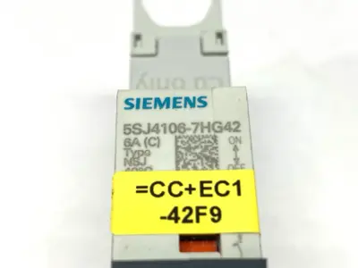 USED SIEMENS CIRCUIT BREAKER 1P 6A 277VAC