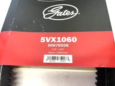 New | in-Stock GATES NARROW SUPER HC V-BELT 5/8" TOP WIDTH, 1-STRAND, 106" OUTSIDE LEN Belts | Maverick Industrial Sales #1098980