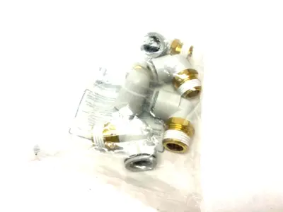 USED SMC PNEUMATIC ELBOW FITTING MALE 1/2" BSPT 16MM TUBE