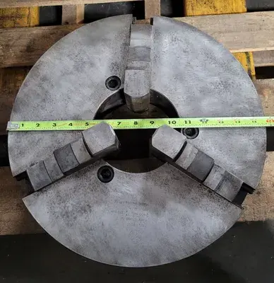 3 JAW CHUCK, LATHE, 15.75IN DIAMETER, 5-1/4IN THROUGH HOLE