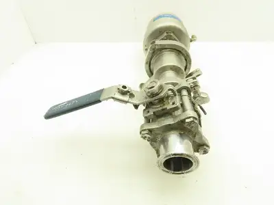 Tri-Clover 371-10M-20-1 1/2-316 Tri-Flo Pneumatic Air Throttling Valve 1-1/2"