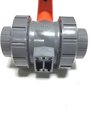 Georg Fischer 161 546 347 PVC-U 2 Way Ball Valve Inline True Union