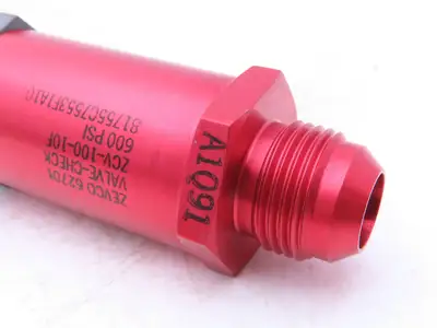 Zevco ZCV-100-10F 62701 Hydraulic Check Valve 600 PSI JIC 5/8-10 Flared