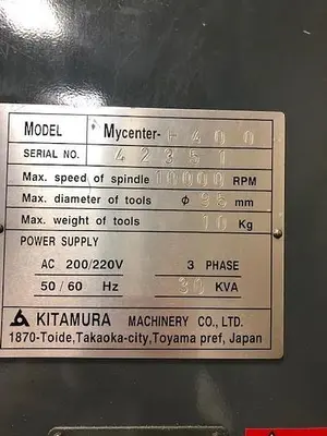 USED 1999 KITAMURA H400