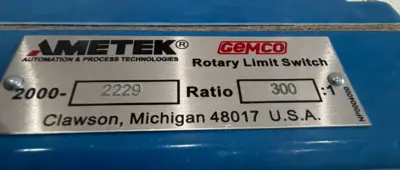 NEW AMETEK GEMCO 2000-2229 ROTARY LIMIT SWITCH 20002229