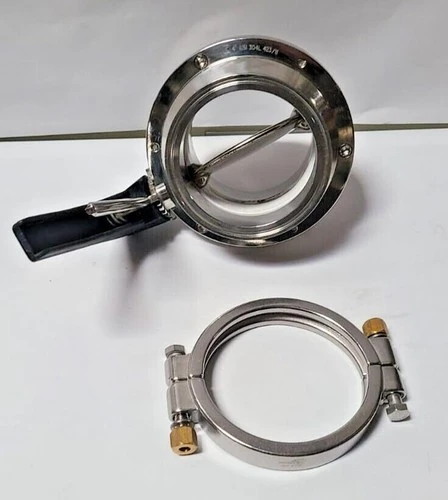 304L 4" AISI 423/11 MANUAL 2 POSITION BUTTERFLY VALVE Stainless Steel
