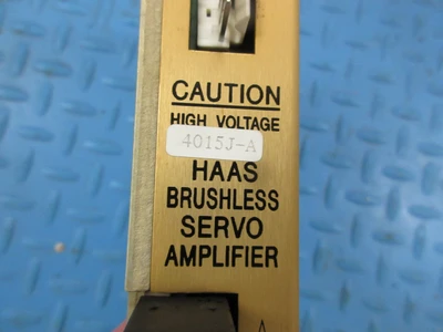 USED 1998 USED HAAS PARTS AND TOOLING BRUSHLESS SERVO AMPLIFIER #4015J-A