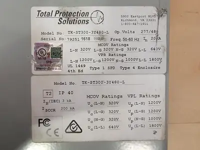 USED TOTAL PROTECTION SOLUTIONS TK-ST300-3Y480-L