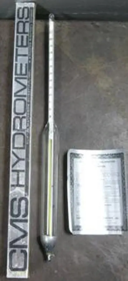 QTY. 1. CURTIN MATHESON SCIENTIFIC INC HYDROMETER,...