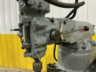2 HP X 9" X 42" BRIDEPORT SERIES I VERTICAL RAM TYPE KNEE MILL DRO POWER FEEDS VARIABLE DRIVE: YOBRO #24264