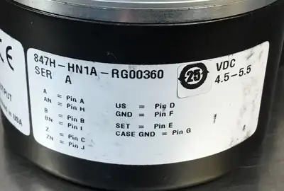Allen Bradley 847H-HN1A-RG00360 /A Encoder 360 PPR 4.5-5.5VDC 5V LD Output 1D
