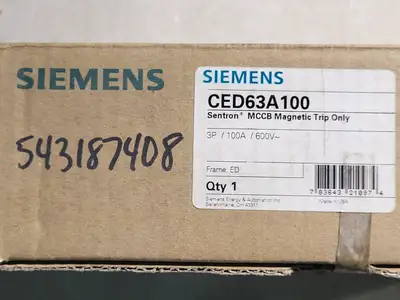 New | in-Stock SIEMENS CED63A100 Switchgears British Columbia CA | Lenmark #244667