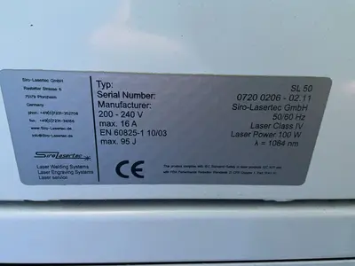 Used SIRO LASERTEC SL50 Welding Machinery (Other) Ohio US | HGR 24 #1567126