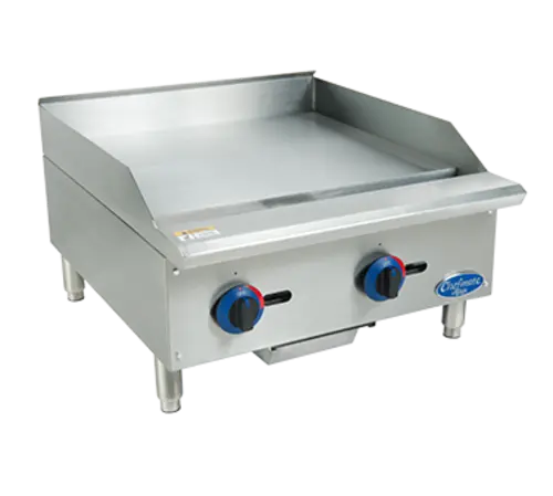 Globe C24GG 24" Gas Griddle w/ Manual Controls - 3/4" Steel Plate, Convertible