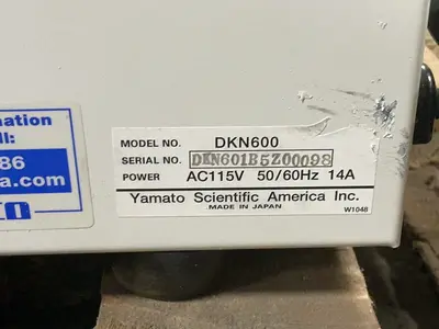 Used YAMATO DKN600 Heat Treating Units Ohio US | HGR 24 #1439642