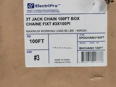 NEW ELECTRIPRO EPOCHAIN3100FT