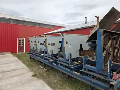 Used BREWCO 5 HEAD Woodworking Horizontal Band Resaws Wisconsin US | Trustworthy Equipment #1403370