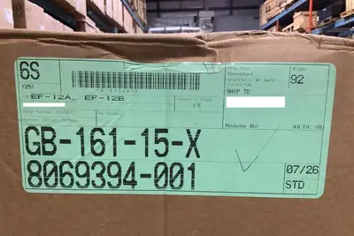 New | in-Stock GREENHECK GB-161-15-X Parts (Hydraulics and Pneumatics) British Columbia CA | Lenmark #271335