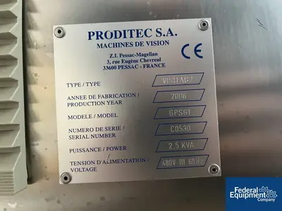USED Proditec Proditec VISITAB 2 Tablet Inspection Machine