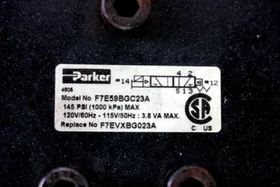 USED PARKER VALVES F7E59BGC23A