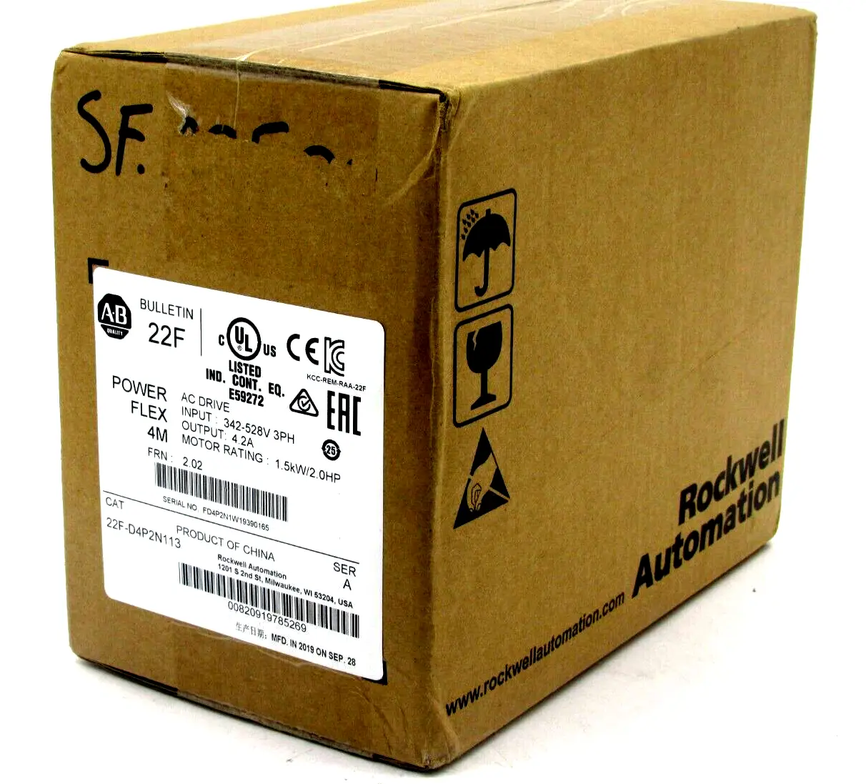 ALLEN BRADLEY 22F-D4P2N113 AC DRIVE SERIES A 22FD4P2N113 NEW SURPLUS