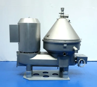 Westfalia MSE 500-01-177 warm milk/whey skimmer, 316SS.
