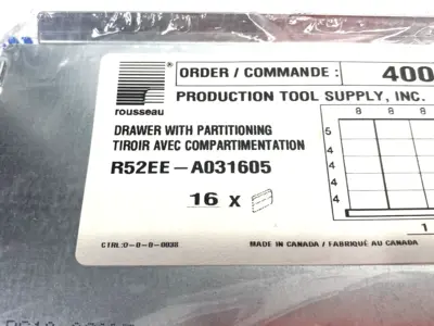 NEW ROUSSEAU DRAWER PARTITIONING