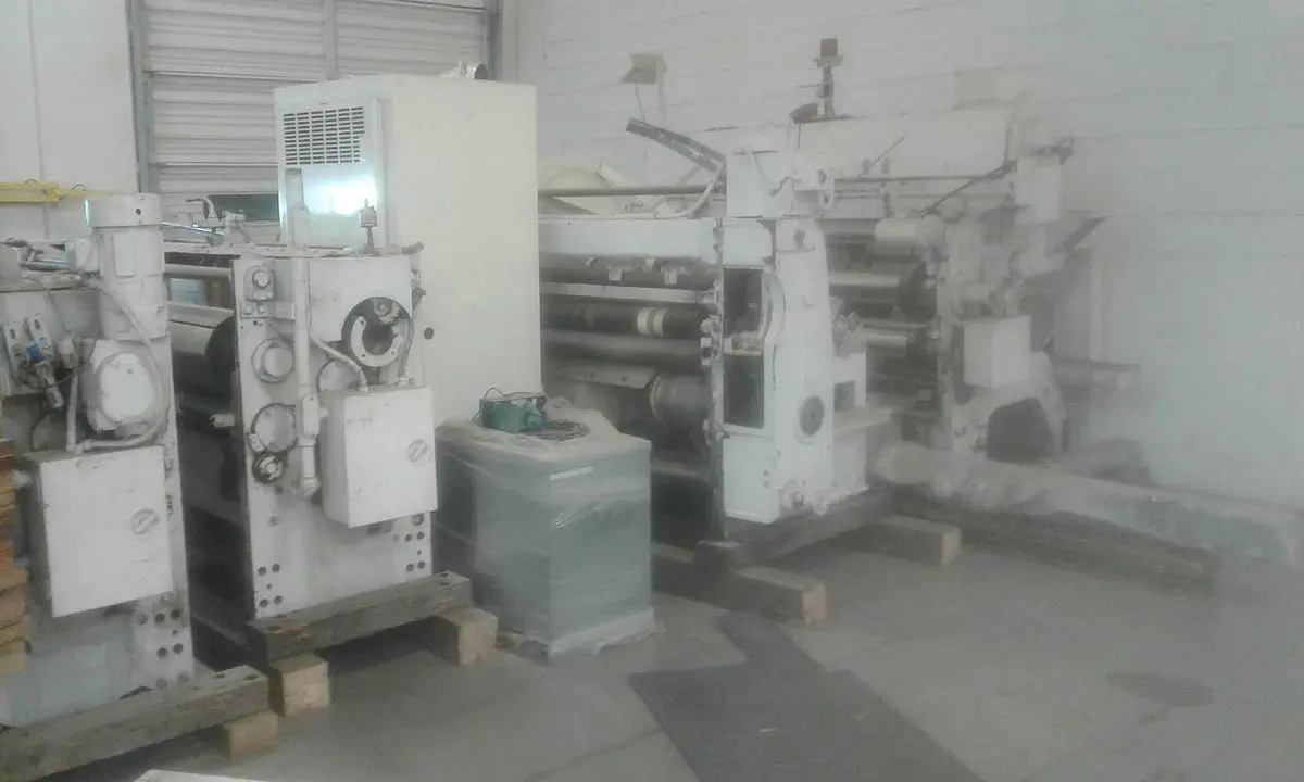37″ x 84″ Langston 2 color Flexo Printer Slotter