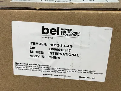 New | in-Stock BEL POWER SOLUTIONS HC123.4AG DC Power Supplies Ohio US | HGR 24 #1263300