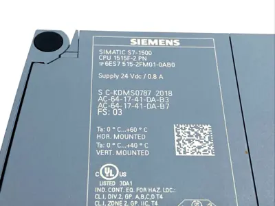 USED SIEMENS SIMATIC S7-1500, 6ES7 515-2FM01-0AB0