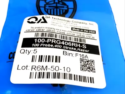 100-PRG406RH-S | QA Technology  Probe, 0.10 Center 0.40 Full Stroke, Razor 15-PACK - New Other