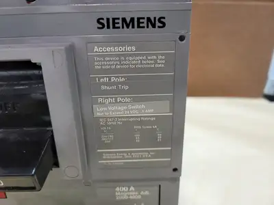 USED SIEMENS HJXD63B400H