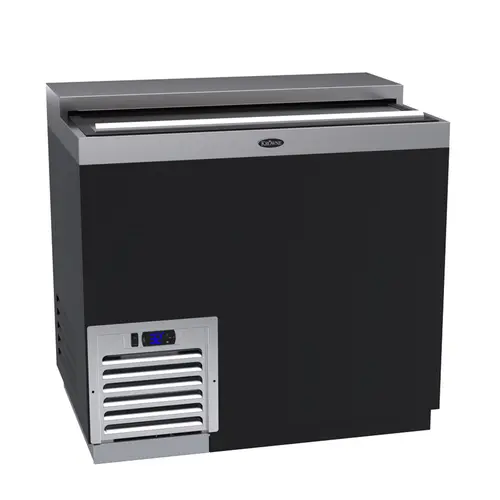 Krowne MC36B 1 Section Glass Chiller w/ 165 Mug Capacity, Black, 115v