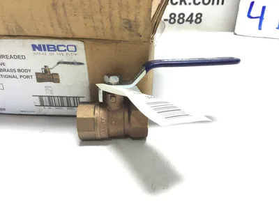 NIBCO T-580A 3/4″ Threaded Ball Valve FBB Conventional Port (12pcs/bx)