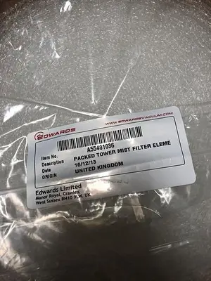 EDWARDS A55401036 PACKED TOWER MIST FILTER ELEME