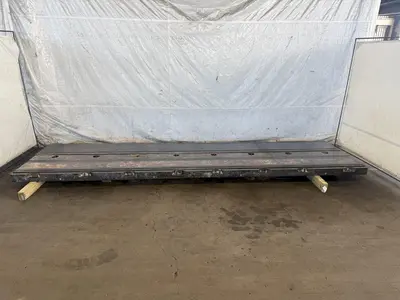 63" X 240" X 6" T-SLOTTED FLOOR PLATE. STOCK # 1002825
