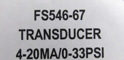 NEW FISHER FS546-67 PRESSURE TRANSDUCER FS54667