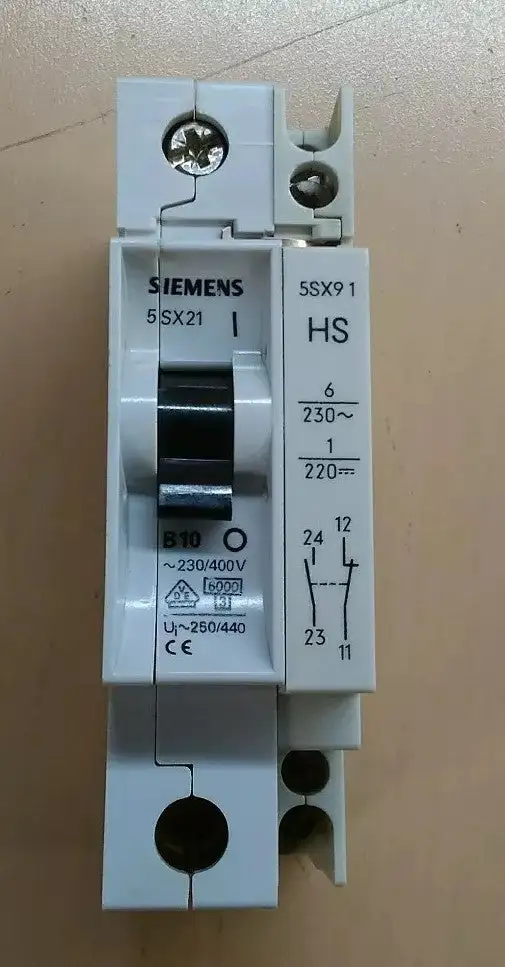 Siemens Circuit Breaker 5SX21 B10 w/ 5SX91 4C