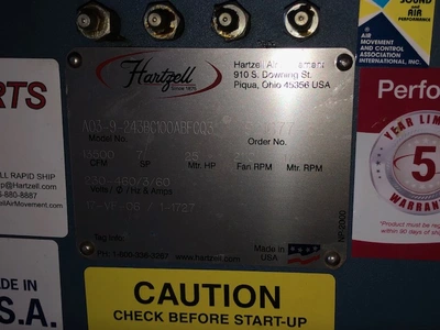 USED Hartzell A03-9-243BC100ABFCQ3