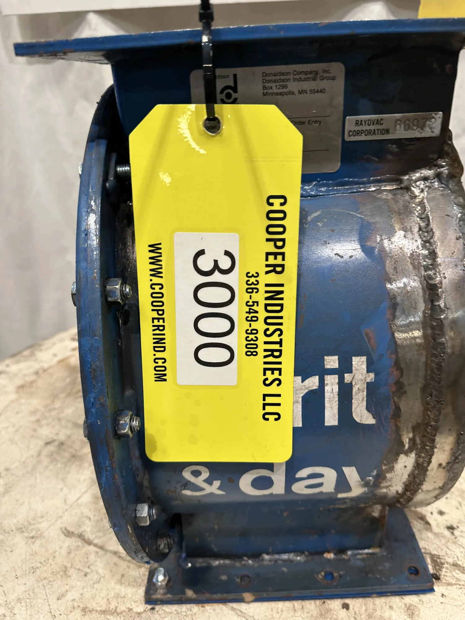 Used _UNKNOWN_ 8AN Dust Collector Accessories West Virginia US | Cooper Industries #1409727