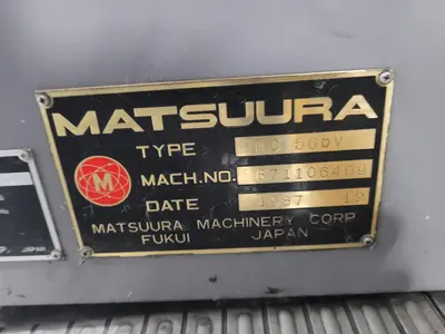 1987 MATSUURA MC-560V CNC Milling | MD Equipment Services LLC (31)