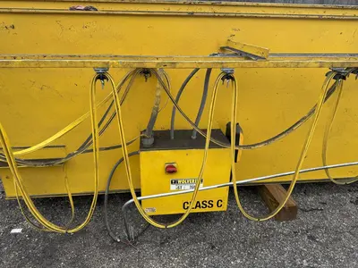 10 TON X 57’ SHAW-BOX DOUBLE GIRDER OVERHEAD BRIDGE CRANE, WITH 12.5 TON SHAW-BOX HOIST: YOBRO #24731