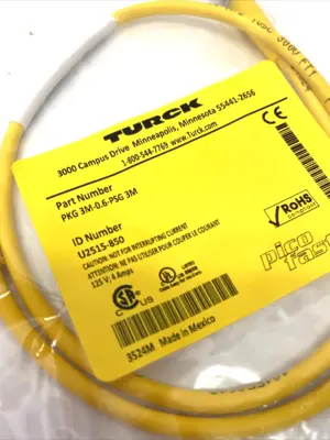 NEW TURCK PICOFAST ACTUATOR/SENSOR EXTENSION CABLE U2515-850