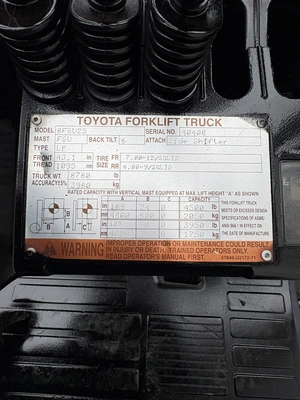 USED 2013 TOYOTA 8FGU25